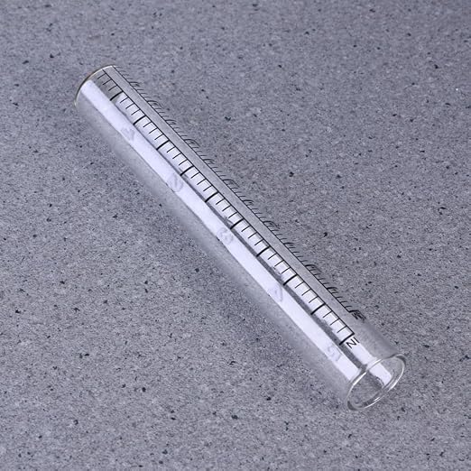 Garneck 2Pcs 5'' Rain Gauge Outdoor Rain Meter Laboratory Flat Replacement Tube for Plants Garden Replacement Tube Indoor Measure Gauge for Garden Accurate