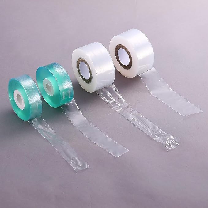 4 Pcs Grafting Tape for Fruit Trees,Garden Plant Nursery Tape Stretchable Self Adhesive Membrane Clear Floristry Film,Plant Repair Budding Tape