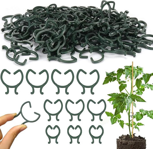 Hysagtek Plant Clips 200 Pcs Garden Clips Plant Support Clips for Climbing Plants Vine Fixing Clips for Plants Stem Support Tomatoes Cucumbers Flowers (L+M+S)