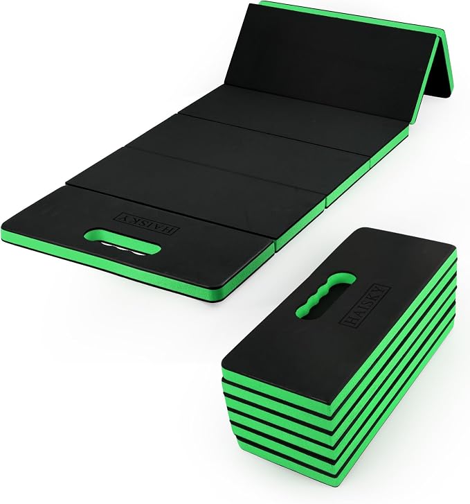 Foldable Mechanic Mat Kneeling Pad, 1.2" Extra Thick Density EVA Foam Portable 5-Fold Kneeling Mat, 47" x 18" for Working under Car, Gardening, Yardwork, Workshop Repairing, Camping