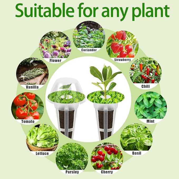 105 Seed Pod Kit for Aerogarden, Hydroponics Accessories for System Compatible with Hydroponics Supplies from All Brands, 30 Grow Sponges, 12 Grow Baskets, 12 Domes, 50 Pod Labels, 1 Tweezer (105 Pcs)