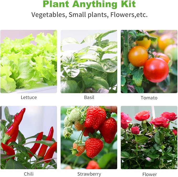Oliz 50 Pack Hydroponic Grow Baskets with 51PCS Seed Pod Labels Stickers, Replacement Garden DIY Accessories for Most Hydroponic Growing System