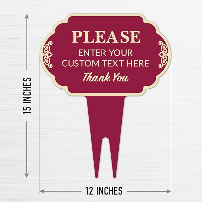Custom Yard Signs, No Trespassing, Personalized Inground Sign For Outdoor Use Sky Sign, 12x15 Inches, Aluminum Composite Made in USA