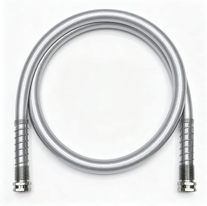 5/8" x 6 ft Leader Hybrid Garden Hose - No Kink Leakproof Heavy Duty Flexible Lightweight Durable Water Hose - Female to Female Fittings for Reel Cart, Gardening, Lawn & Car Wash