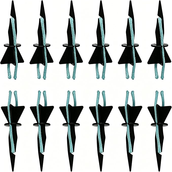 12Pcs Self Watering Spikes, Plant Watering Spikes, Self Watering Planter Inserts with Absorbent Cotton Ropes for Vacation Home Plant Care, Busy Professionals, Urban Gardeners