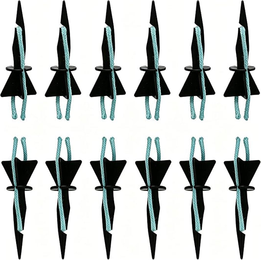 12Pcs Self Watering Spikes, Plant Watering Spikes, Self Watering Planter Inserts with Absorbent Cotton Ropes for Vacation Home Plant Care, Busy Professionals, Urban Gardeners
