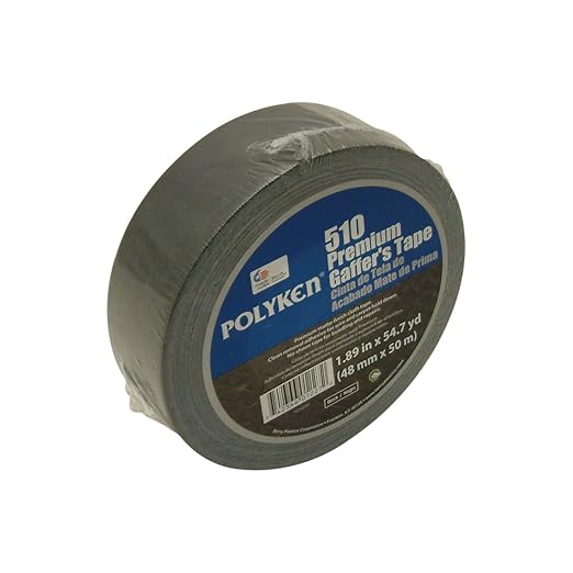 Polyken 510/BLK225 510 Premium Grade Gaffers Tape: 2" x 75 ft.