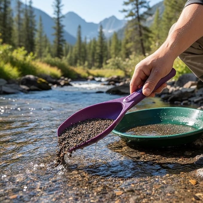Sluice Fox Gold Prospecting Paydirt Scoop | Durable Plastic Hand Trowel Shovel | Lightweight Tool for Panning, Dredging & Crevice Digging