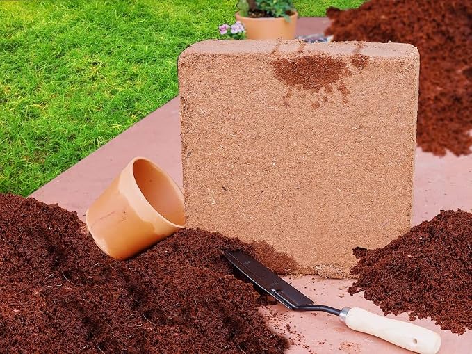 Coco Coir for Plants 4-Pack – 2.6 Cu. Ft. Compressed Coconut Coir Bricks, 10 lb. Organic, Low EC, pH Balanced Coco Peat for Indoor & Outdoor Gardening, Potting Soil, Indoor Plant Soil
