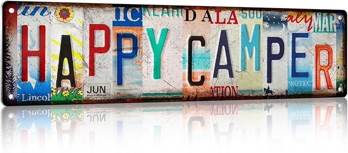 Camping Essentials Gear RV Accessories for Inside Camper Decor Must Haves Funny Stuff Cool Gifts for Men Travel Trailers Bedroom Wall Art