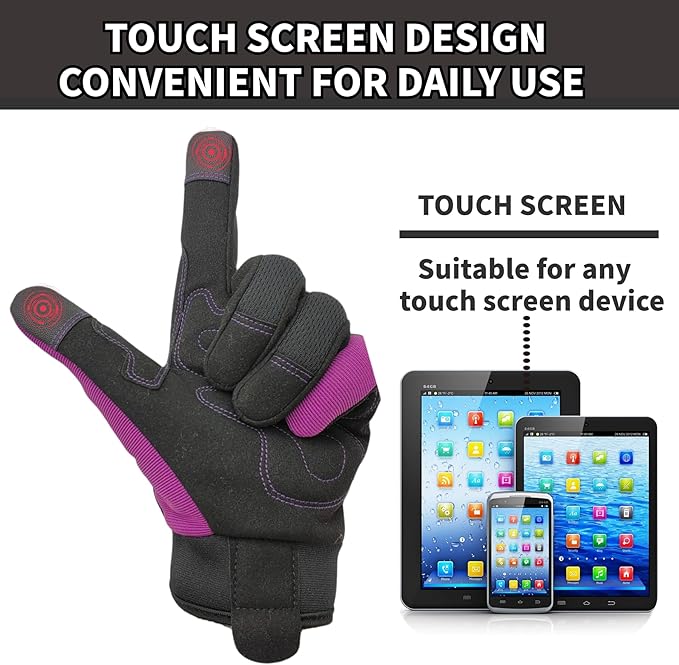 Gardening Gloves,Women Yard Work Garden Glove,Gifts | Thorn Proof,Puncture Resistant,Touchscreen,Gift,Leather,Spandex