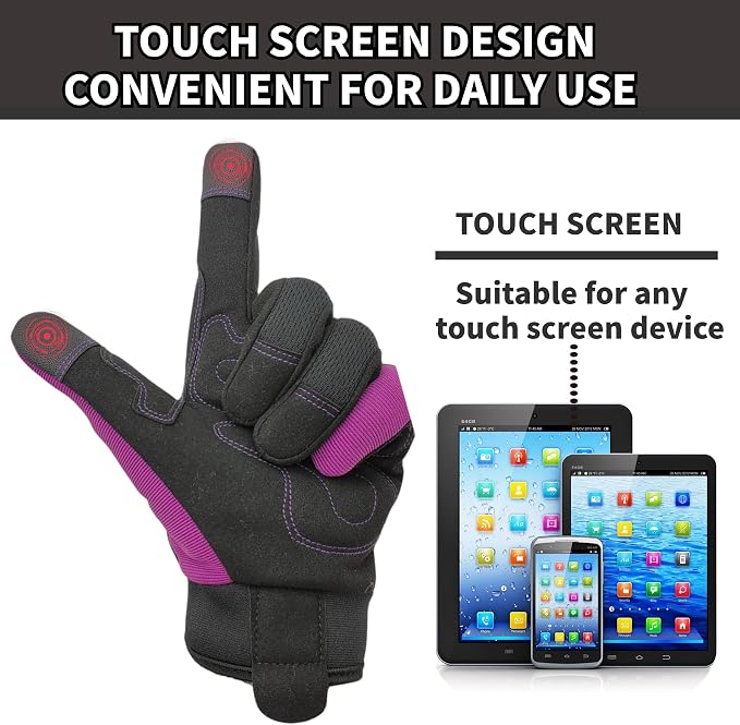 Gardening Gloves,Women Yard Work Garden Glove,Gifts | Thorn Proof,Puncture Resistant,Touchscreen,Gift,Leather,Spandex