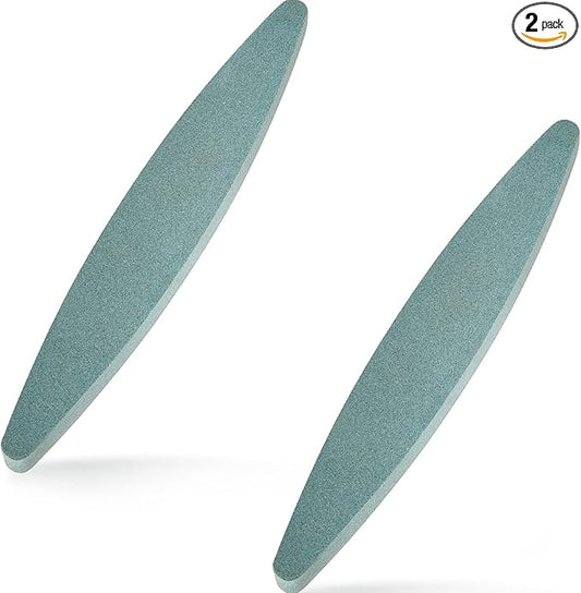 2 Pieces Garden Sharpening Stone for Garden Diamond Coated Sharpener Stone Tool, 9 x 1.47 Inches