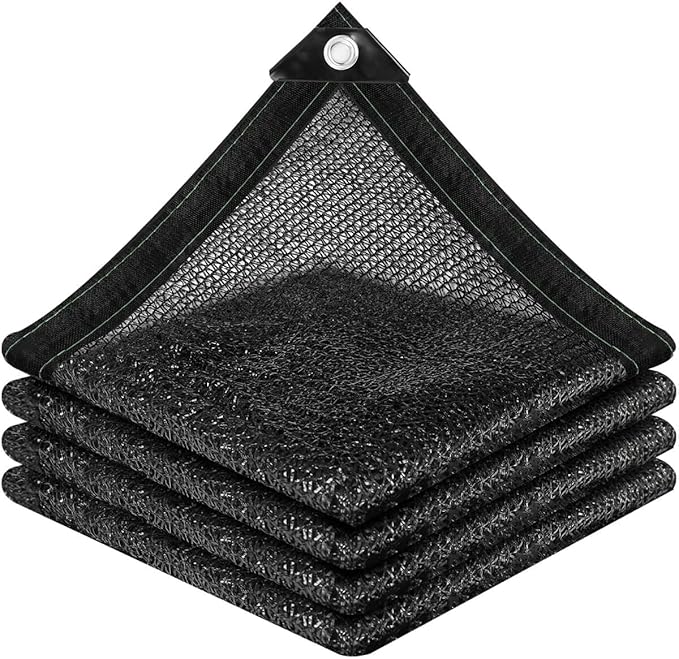 vensovo 40% Sunblock Shade Cloth Net Black Resistant - 20x20 Ft Garden Shade Mesh for Plant Cover, Greenhouse, Chicken Coop, Kennels, Tomatoes Plants