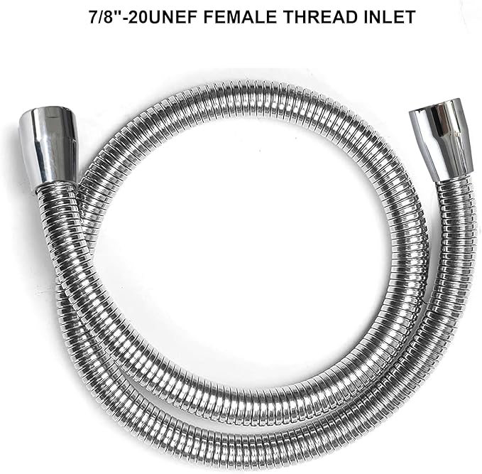 CWM Stainless Steel Hose for Commercial Kitchen Sink Faucets Flexible Hose Replacement (38 inch)