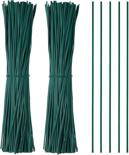 Twist Ties for Plants, 200Pcs 8 Inch Plant Ties Reusable Plastic Garden Twist Tie Green Wire Twist Ties for Plastic Bags Christmas Tree Wreath Gardening Cable Organization Home Office Use