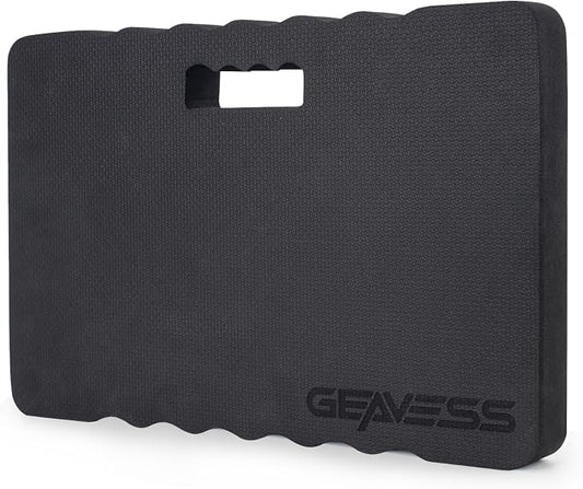 1.5" Extra Thick Garden Kneeling Pad, Comfortable Foam Knee Pad with Handle, Durable Supportive Knee Cushion for Gardening, Yard Work, Car Repairing, Workshop, Baby Bathing, 17.5"x11", Black