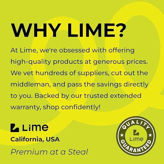 LIME 2 Way Hose Splitter Heavy Duty - Metal Y Garden Hose Splitter with Shutoff Valves, Brass Outdoor Faucet Adapter for Spigot, 3/4 Inch GHT Water Hose Connector - Blue