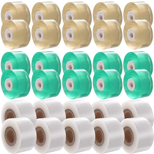 Grafting Tapes, 30 Rolls Garden Tapes for Plants 328Ft/100M Each, Self-Adhesive Plants Repair Poly Budding Tapes, Stretchable Floristry Film Fruit Tree Grafting Tool