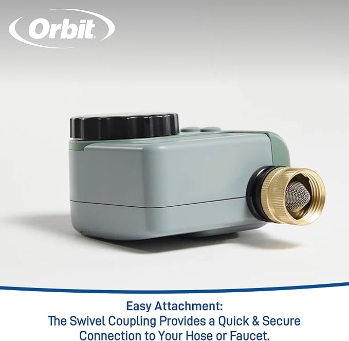 Orbit One Outlet Single-Dial Hose Faucet Timer - Easy Programmable - for Garden Watering System - LCD Hose Timer with Adjustable Watering Schedule - 62056, (Pack of 5)