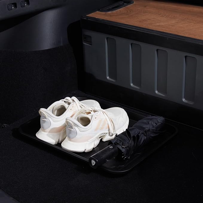 Boot Tray 2 Packs All Seasons Multi-Purpose, Waterproof Boot Trays for Entryway Indoor & Outdoor, Non-Slip Shoe Tray, 16.7"x12.8",Black