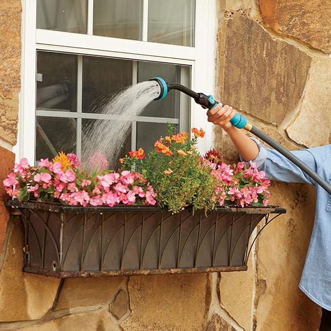 Gilmour Medium Duty Swivel Watering Wand Hose Sprayer, 5 Pattern Watering Wand for Garden Hose