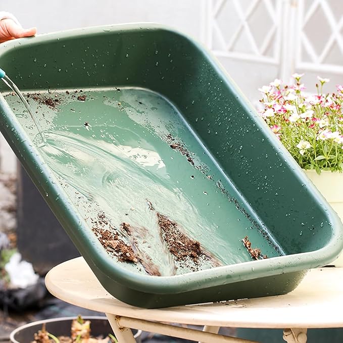 Garden Tidy Tray, Multifunctional One Piece Potting Tray for Seeding, Mixing, Growing and Pot Storage, Succulent and Cactus Soil Potting Mix Tray Potting Soil Plant Tray