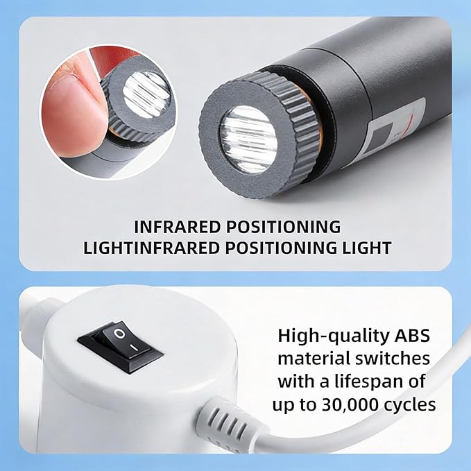 Magnetic Positioning Quilting Light, Sewing Machine Laser Guide, Red Laser Light for Sewing Machine with Crosshair and Magnetic Attachment, Hands-Free Precision Sewing Laser Light Seam Guide (USB)