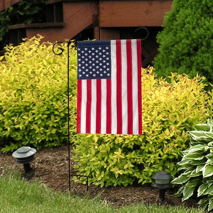Embroidered American Flag Garden Flag Stars & Stripes USA 12.5" x 18"