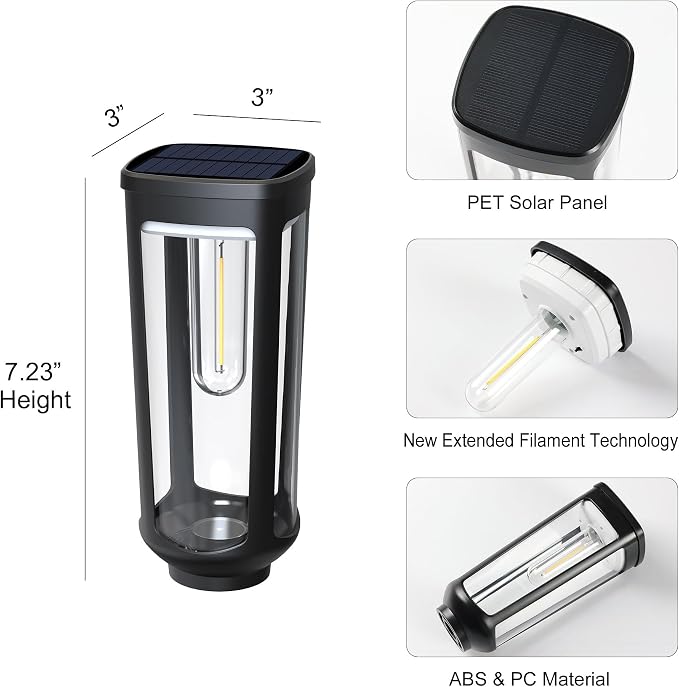 JEJOT Solar Pathway Lights Outdoor Waterproof IP65, 8 Pack Warm White Solar Walkway Lights, Auto On/Off Outdoor Light for Lawn Garden Patio Driveway Decor Landscape Lighting