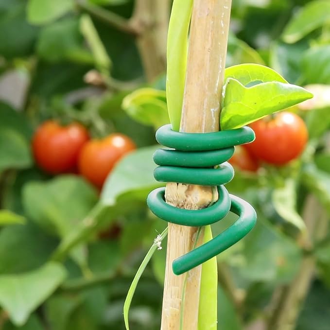 Flexible Garden Plant Ties - 66ft Soft & Reusable Plant Wire, 3.5mm Twist Tie for Climbing Plants, Vegetables & Flowers, Waterproof Indoor Outdoor Plant Support Training Wire