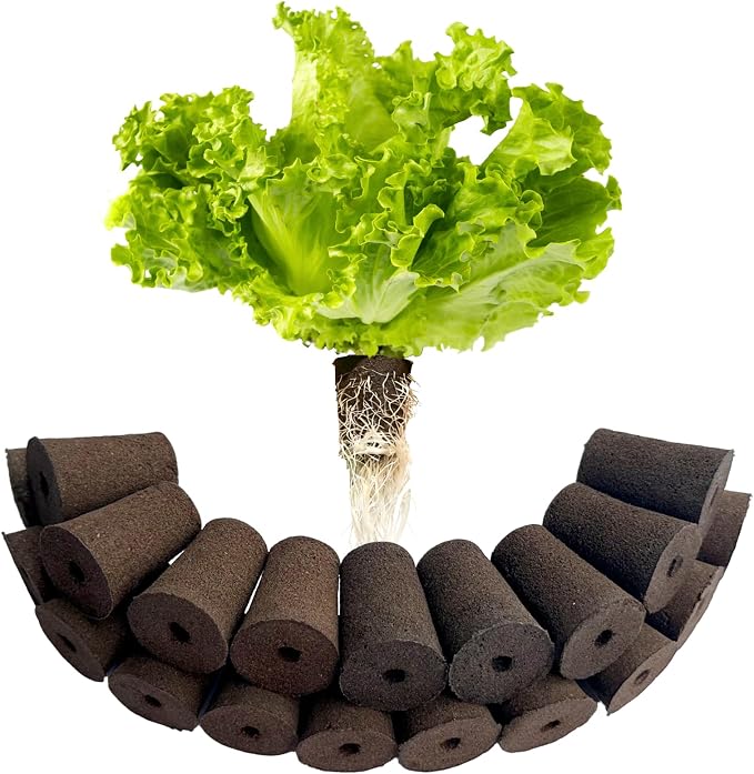 Large Hydroponic Sponges 20 Pack, 2.17" Tall for Deep Grow Baskets, Universal Fit Replacement Pods for Multi-Tier Towers & 2" Net Cup Systems – Seed Starting & Plant Cloning