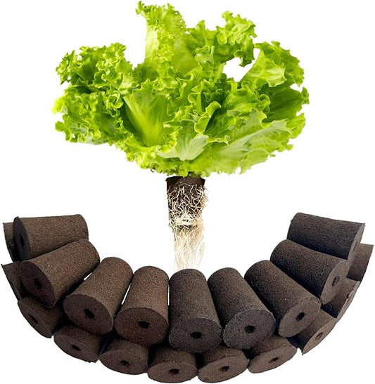 Large Hydroponic Sponges 20 Pack, 2.17" Tall for Deep Grow Baskets, Universal Fit Replacement Pods for Multi-Tier Towers & 2" Net Cup Systems – Seed Starting & Plant Cloning