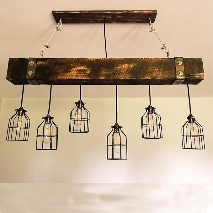 Ceiling Fans Light Covers Metal Shade, Industrial Style Replacement Lamp Guard with Standard 2-1/8" Fitter Size, 6.9" high x 5.1" Diameter, Pack of 4
