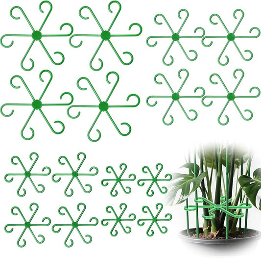 16PCS Plant Stem Support, Plant Stem Holder for Indoor Plants, Climbing Houseplant Stem Supports, Reusable Plant Stabilizer