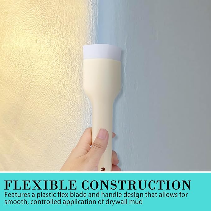 3/4" Outside Bull Nose Corner Trowel, for use on outside bull nose corners, Drywall Mud Tool, Plastic Flex Blade and Handle