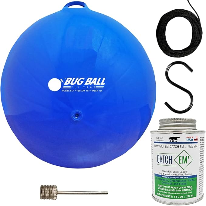 Bug Ball Deer Fly Ball Starter Complete Kit - Biting Fly and Insect Trap, Pack of 3