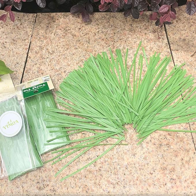 Garden Twist Tie Plant Ties Stripes 200 pcs 6 inches for Plants, Vines and Wrapping Cords or Christmas tree
