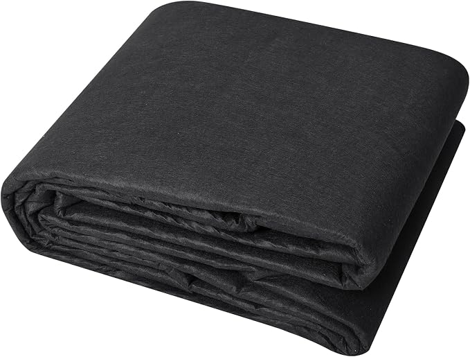 VEVOR Geotextile Landscape, 10ft x 100ft 8 oz Non-Woven PP Drainage 350N Tensile Strength & 440 N Load Capacity, for Ground Cover, Garden Fabric, French Drains, Black | Excellent Permeability and Breathability,Withstand Harsh Environment