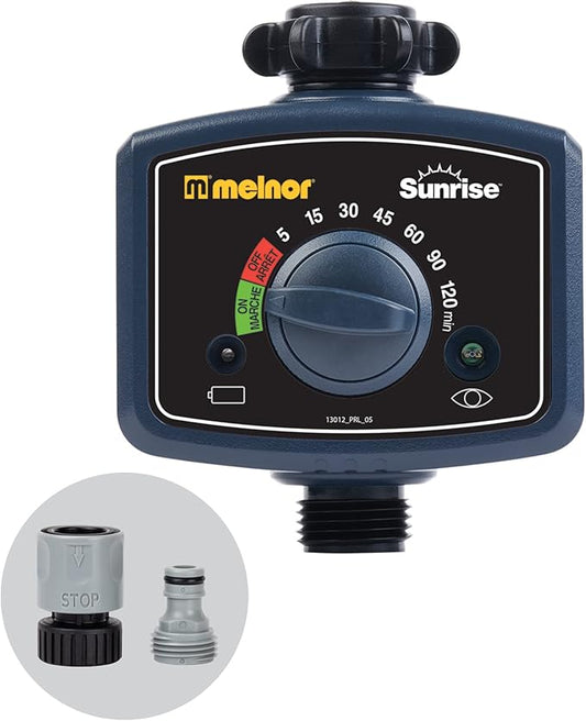 Melnor 65164AMZ Sunrise Daily Water Timer, Grey, Black