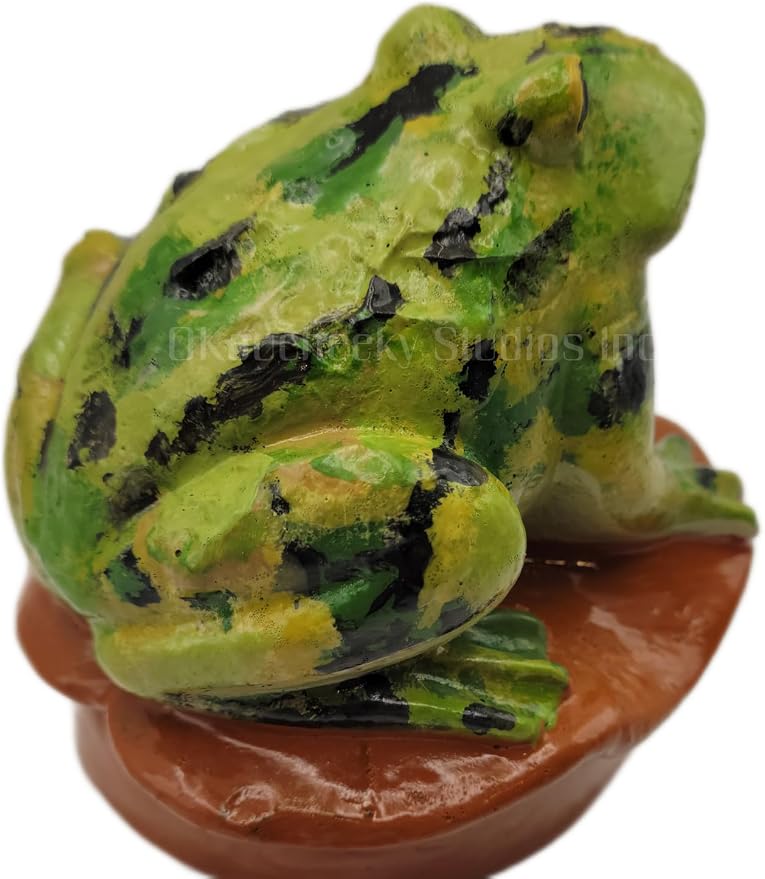 OKaucheeky, Decorative, Heavy-Duty, Steel, Rolling Hose Guide. Each Created as an Original Work of Art. 100% Hand-Painted and Made in The USA by a Women-Owned, Small Business. Frog