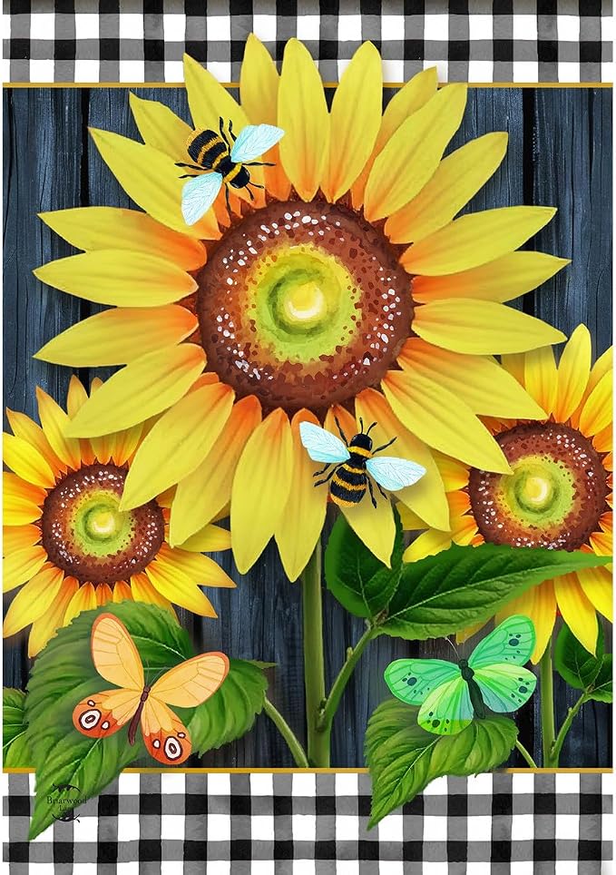 Briarwood Lane Blooming Sunflowers House Flag