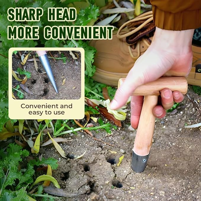Plant Hole Digger for Planting, 2026 Hand Dibbler Seed Planter Tool, Bulb Planter Tool, Seeds Transplanting Plants Planting Bulbs, Garden Seed Dispenser for all vegetable fruit flower seeds (3pcs)