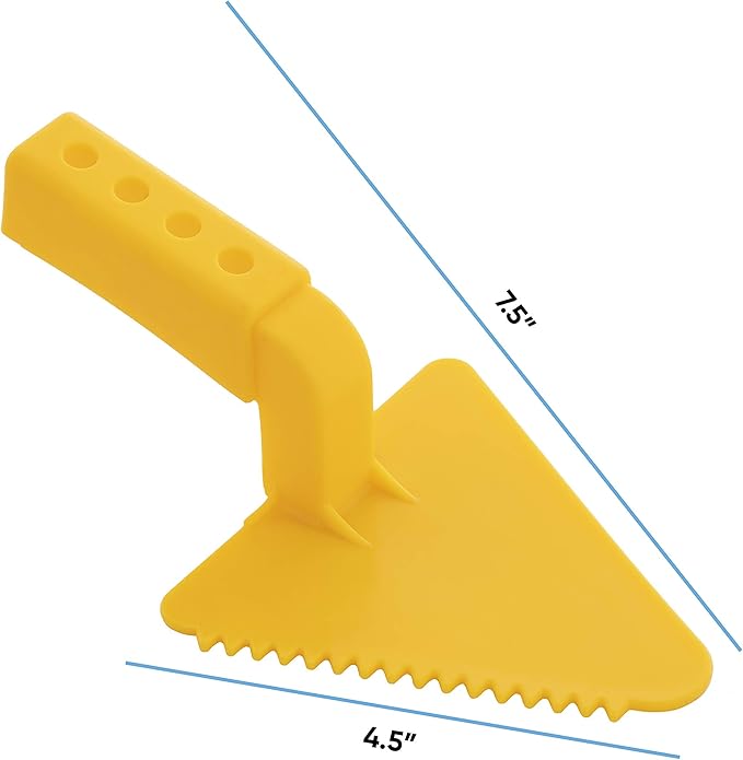 Superio Snow Toy Trowel V-Shape - Kids Beach Sandbox Fun Toy Tool Yellow Trowel, Sturdy and Well Designed Sand and Snow Trowl