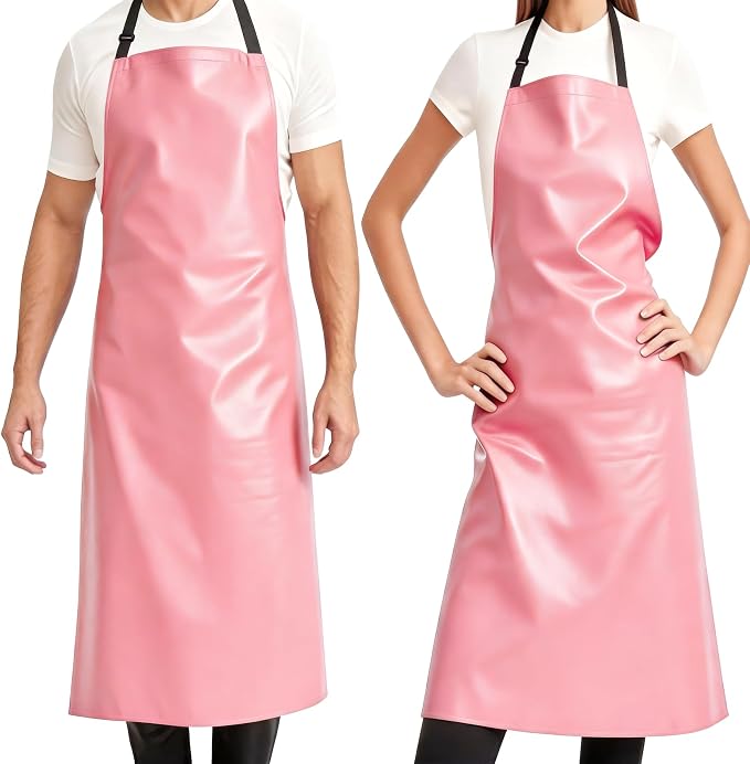 GoldPig Heavy-Duty Waterproof Apron, Chemical Resistant Rubber Vinyl for Industrial, Lab, Kitchen, Butcher & Grilling (40")