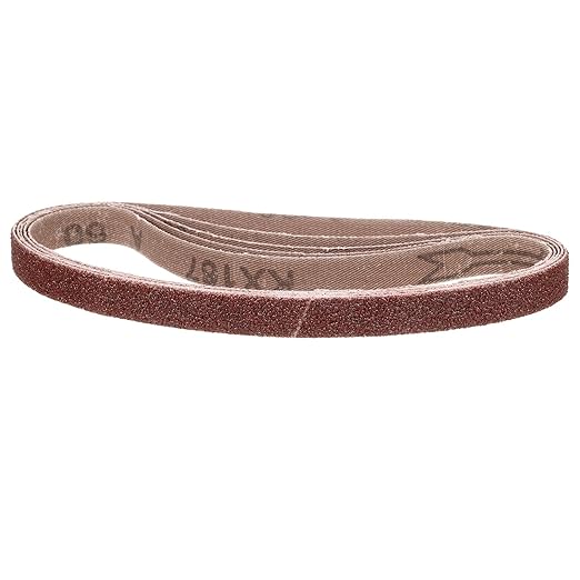 1/2 x 18 Inch Sanding Belt, 10 Pcs 60 Grit Knife Sharpener Belts Work Sharpening for Belt Sander Knife Carving Tool Metal Working