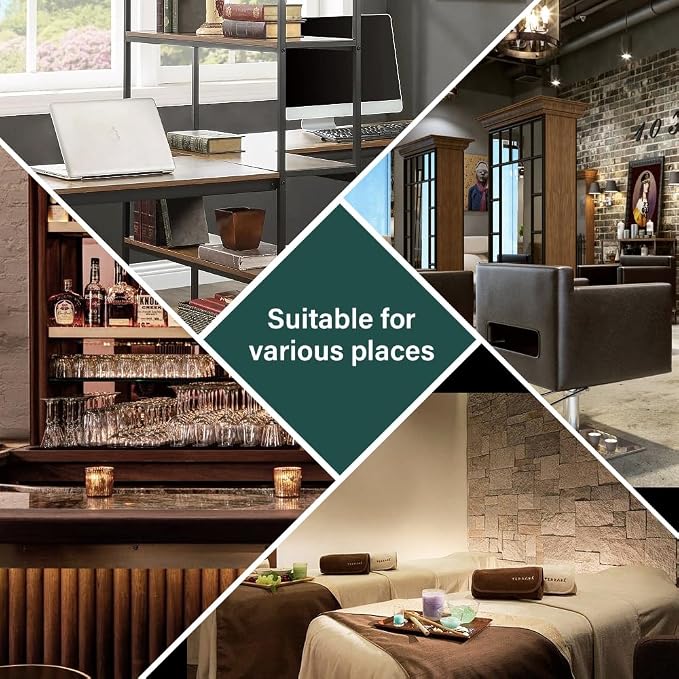 BFTOU 6-Square Lattice PU Swivel Stool with Wheel for Work SPA Shop Massage Height-Adjustable and Cost-Effective Rolling Stool Chair (Green)
