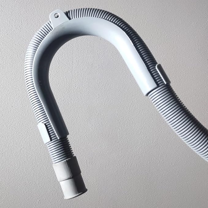Universal U-Shape Wash. Mach. Drain Hose Guide Assembly - 1x Grey U-Shape + 2x Cable Tie Adhesive Sticker