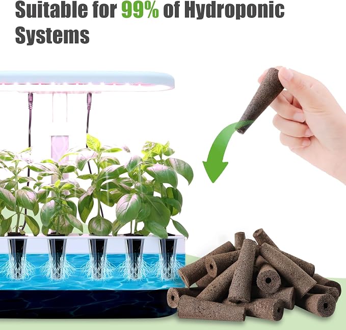 50ct Grow Sponges Hydroponic Root Sponges Compatible Aero Garden iDOO Hydroponics