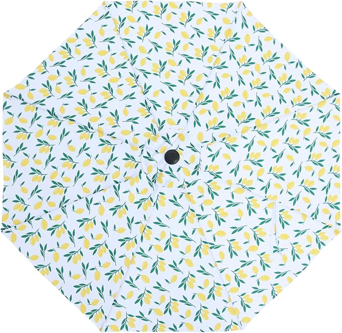 MASTERCANOPY Patio Umbrella 9 ft Replacement Canopy for 8 Ribs-Yellow Lemon Canopy Only